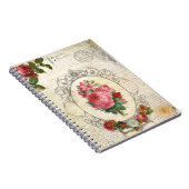 Carnet Ephemera Rose français antique (Côté Droit)