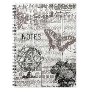 Carnet Ephémère noire et blanche intemporelle