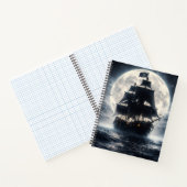 Carnet Epic Pirate Ship Moon Notebook – Dark Ocean Pirate (Intérieur)