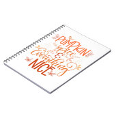 Carnet Épice citrouille & Tout Nice (Côté gauche)