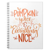 Carnet Épice citrouille & Tout Nice (Devant)