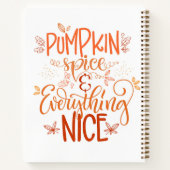 Carnet Épice citrouille & Tout Nice (Dos)