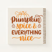 Carnet Épice citrouille & Tout Nice (Dos)