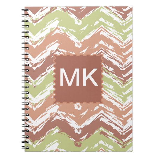 Carnet Épice de scribble Chevron ZigZag (Devant)