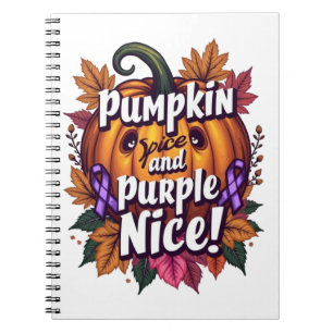 Carnet Épices citrouilles et pourpre Nice : Funny Fall Aw