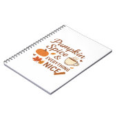 Carnet Épices citrouilles Et Tout Joli Design Automne (Côté gauche)