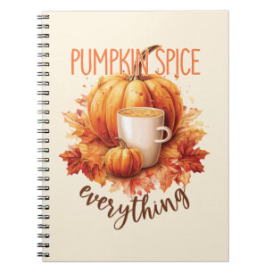 Carnet Épices citrouilles - Foliage de fin et d'automne