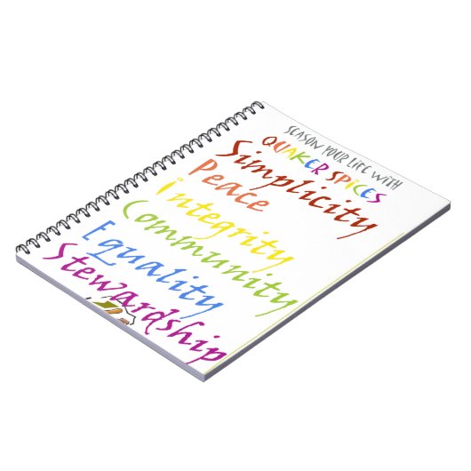 Carnet Épices de quaker (Côté gauche)