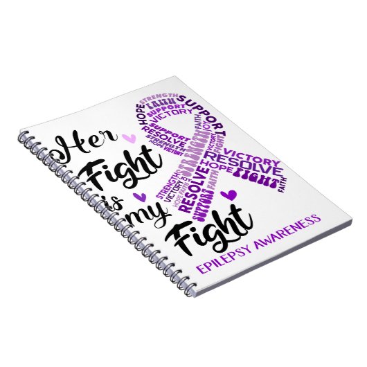 Carnet Epilepsie Conscience Son combat est mon combat (Côté Droit)