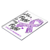 Carnet Epilepsie Conscience Son combat est mon combat (Côté gauche)