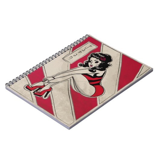 Carnet Épingle japonaise vers le haut sur talons (Côté gauche)