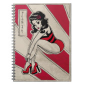 Carnet Épingle japonaise vers le haut sur talons (Devant)