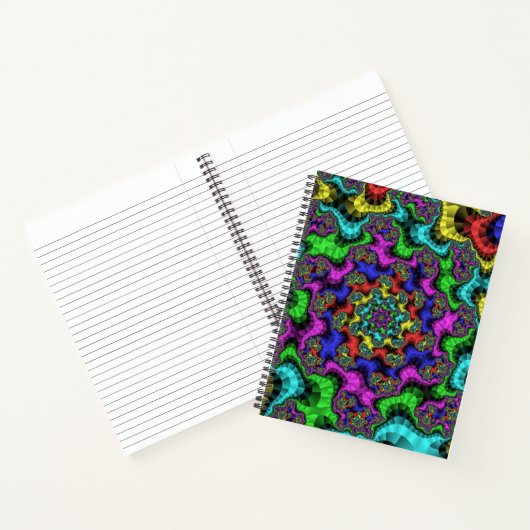 Carnet Épingles floraux vibrants (Intérieur)