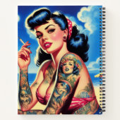 Carnet Épinglette d'été rétro tatouée Bikini (Dos)