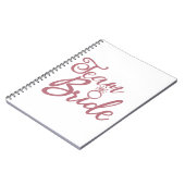 Carnet Épouse d'équipe - Bachelorette Mariage de la fête  (Côté gauche)