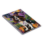 Carnet Épouvantable Springer Spaniel Sorcière d'Halloween (Côté Droit)