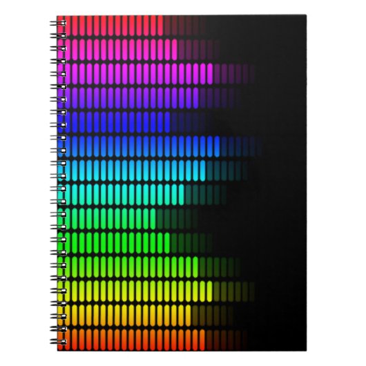 Carnet équalisateur arc-en-ciel (Devant)