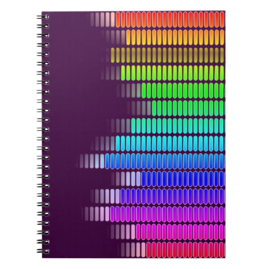 Carnet équalisateur arc-en-ciel (Devant)