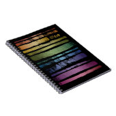 Carnet Equality Love Rainbow Brush Strokes LGBTQ ID656 (Côté Droit)