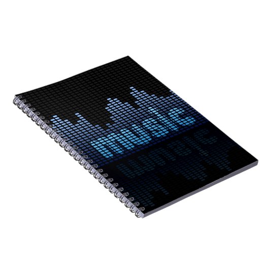 Carnet Equalizer numérique Musique Wave Wall (Côté Droit)