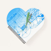 Carnet Équations colorées Designs géométriques Lizard Hea (Devant)