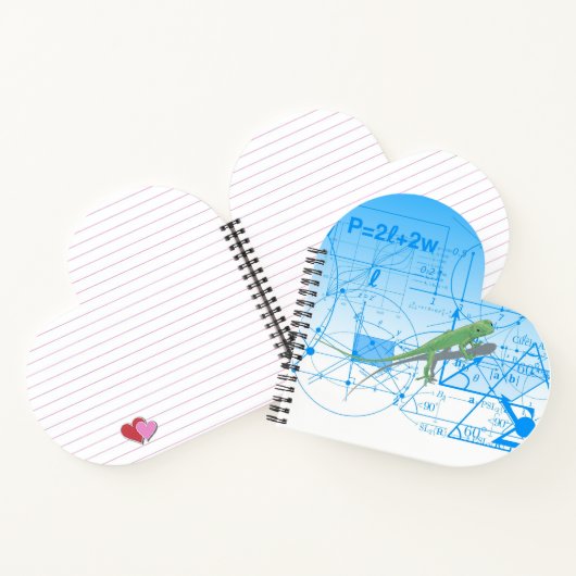 Carnet Équations colorées Designs géométriques Lizard Hea (Intérieur)