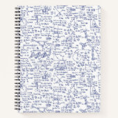 Carnet Equations de physique en stylo bleu // (Devant)