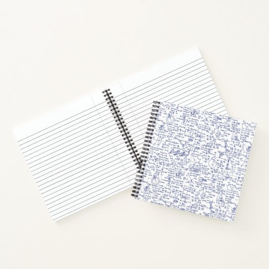 Carnet Equations de physique en stylo bleu // (Intérieur)