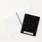 Carnet Équations en mathématiques et symboles noirs et bl (Intérieur)