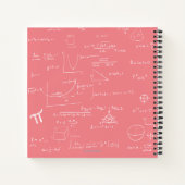 Carnet Équations en mathématiques rose rose Graphiques et (Dos)