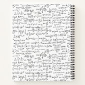 Carnet Équations mathématiques écrites à la main // (Dos)