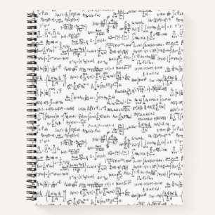 Carnet Équations mathématiques écrites à la main //