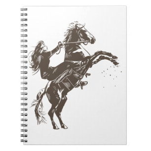 Carnet Equestrian Girl - Riding Horse