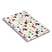 Carnet Equestrian Horse Pattern Notebook (Côté Droit)