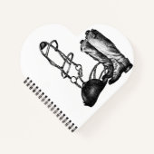 Carnet Equestrian Spiral Notebook Unlined Sketchbook  (Devant)