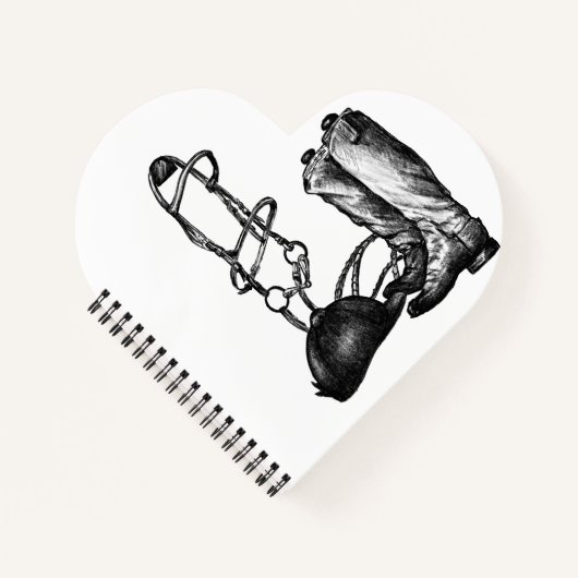 Carnet Equestrian Spiral Notebook Unlined Sketchbook  (Devant)