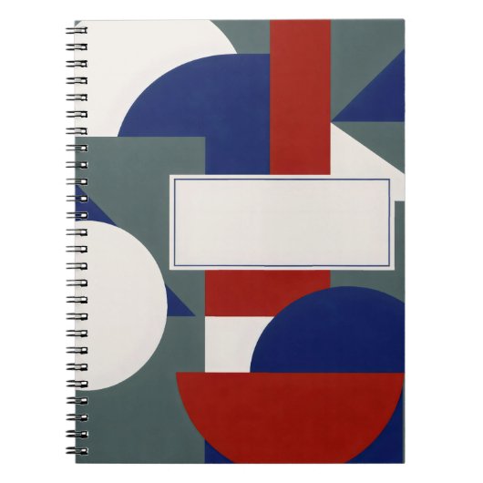 Carnet Équilibre Moderne — Abstrait Personnalisable (Devant)