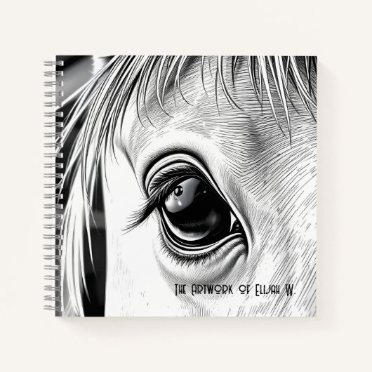 Carnet Equine Gaze  - Spiral Sketch Book (Devant)