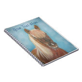 Carnet équine photo de chestnut mare blonde cheval (Côté Droit)