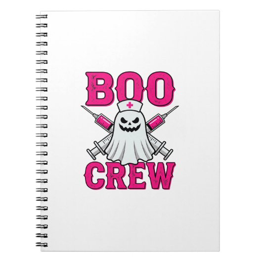 Carnet Équipage fantôme infirmière Halloween (Devant)
