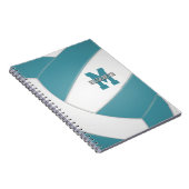 Carnet Équipe blanche turquoise couleurs filles garçons v (Côté Droit)