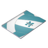 Carnet Équipe blanche turquoise couleurs filles garçons v (Côté gauche)