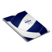 Carnet équipe bleu marine sports filles volley-ball (Côté Droit)