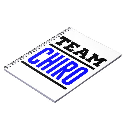 Carnet Équipe Chiro Chiropractor Chiropractic (Côté gauche)