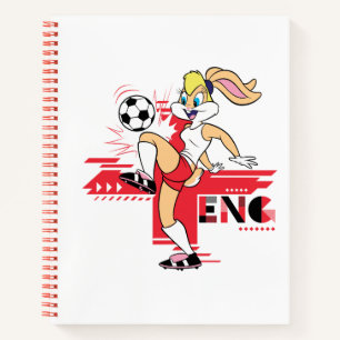 Carnet Équipe d'Angleterre de football graphique Lola Bun