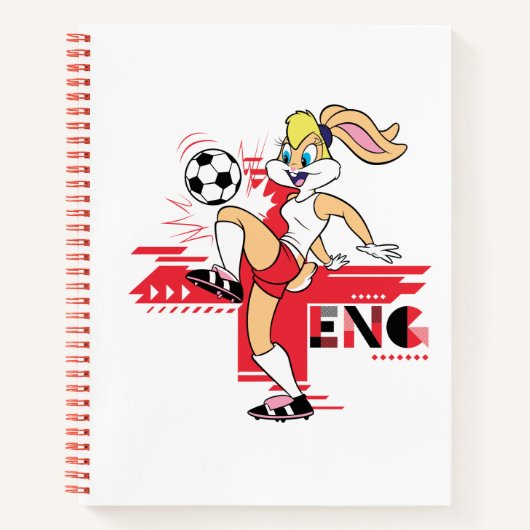 Carnet Équipe d'Angleterre de football graphique Lola Bun (Devant)