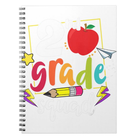 Carnet Équipe de 2e année drôle Retour à l'école 2e année (Devant)