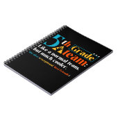 Carnet Équipe de 5e année Comme une équipe normale, mais  (Côté gauche)