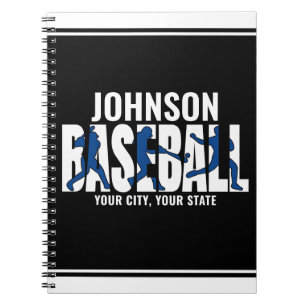 Carnet Équipe de baseball AJOUTEZ NOM Champion Joueur de