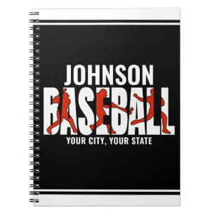 Carnet Équipe de baseball AJOUTEZ NOM Champion Joueur de